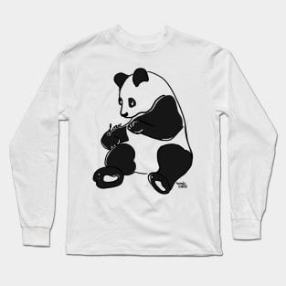 Panda inking Long Sleeve T-Shirt